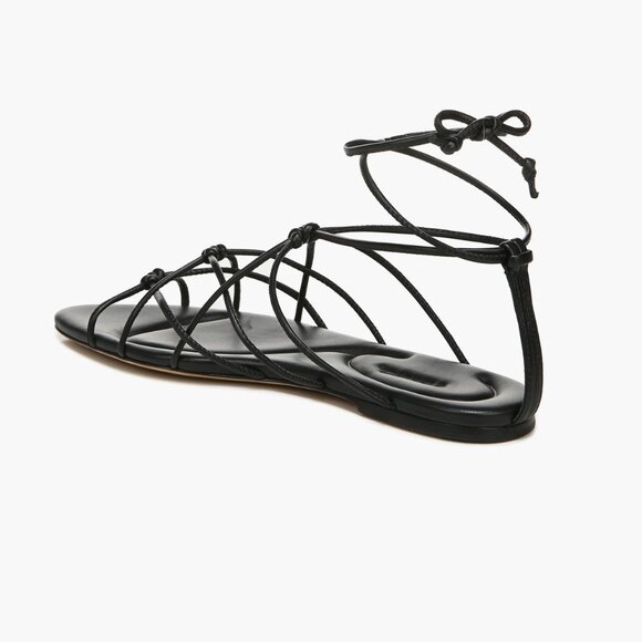 Vince Black Kenna Strappy Sandal Leather Gladiator 9 - Picture 2 of 6